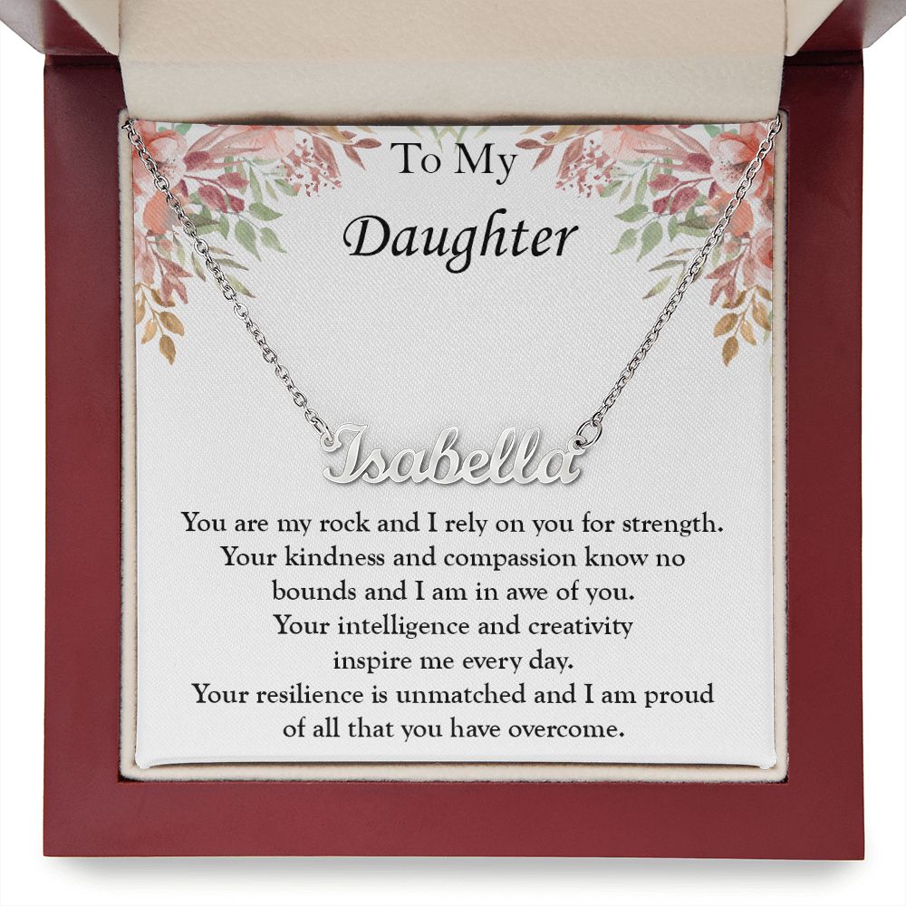 Gift for My Daughter - Custom Name Necklace