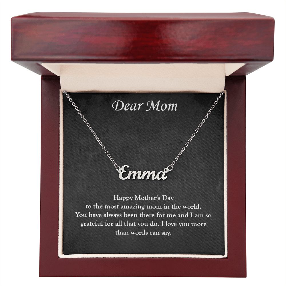 Personalized Love: Custom Name Necklace for Mother's Day
