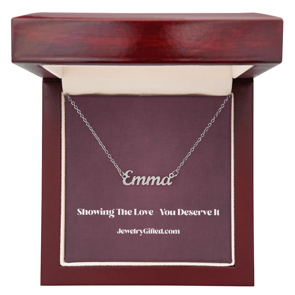 Gift For Him or Her - Custom Name Necklace