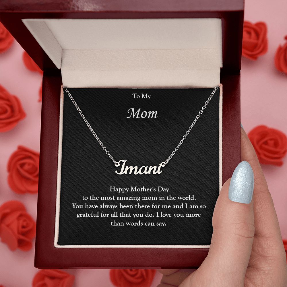 Custom Name Necklace for Mom