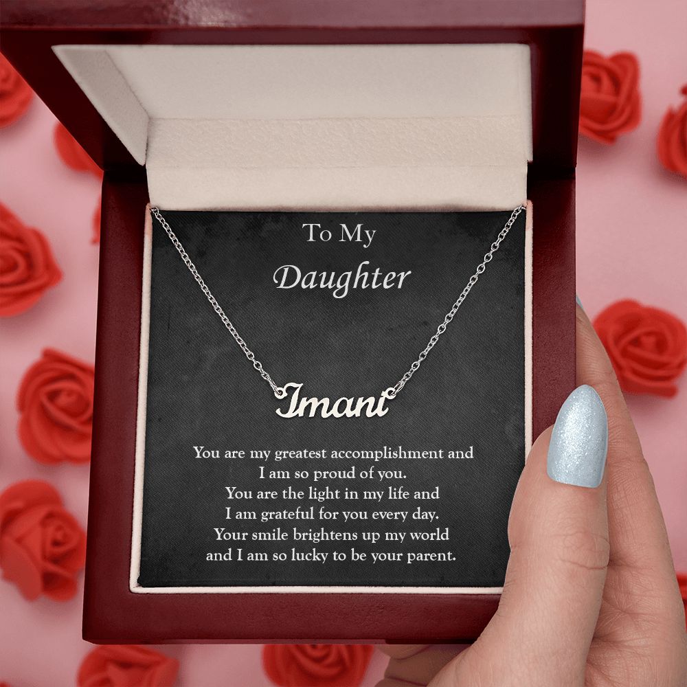 Custom Name Necklace for My Daughter