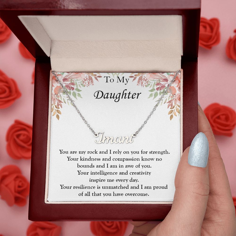 Gift for My Daughter - Custom Name Necklace