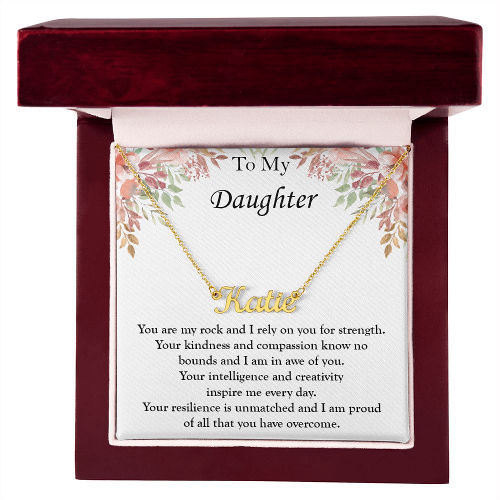 Gift for My Daughter - Custom Name Necklace