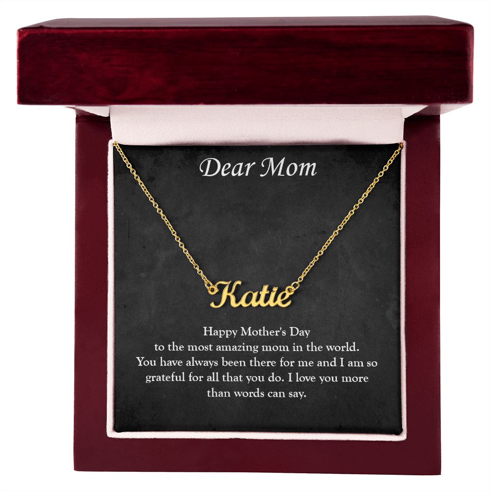 Personalized Love: Custom Name Necklace for Mother's Day