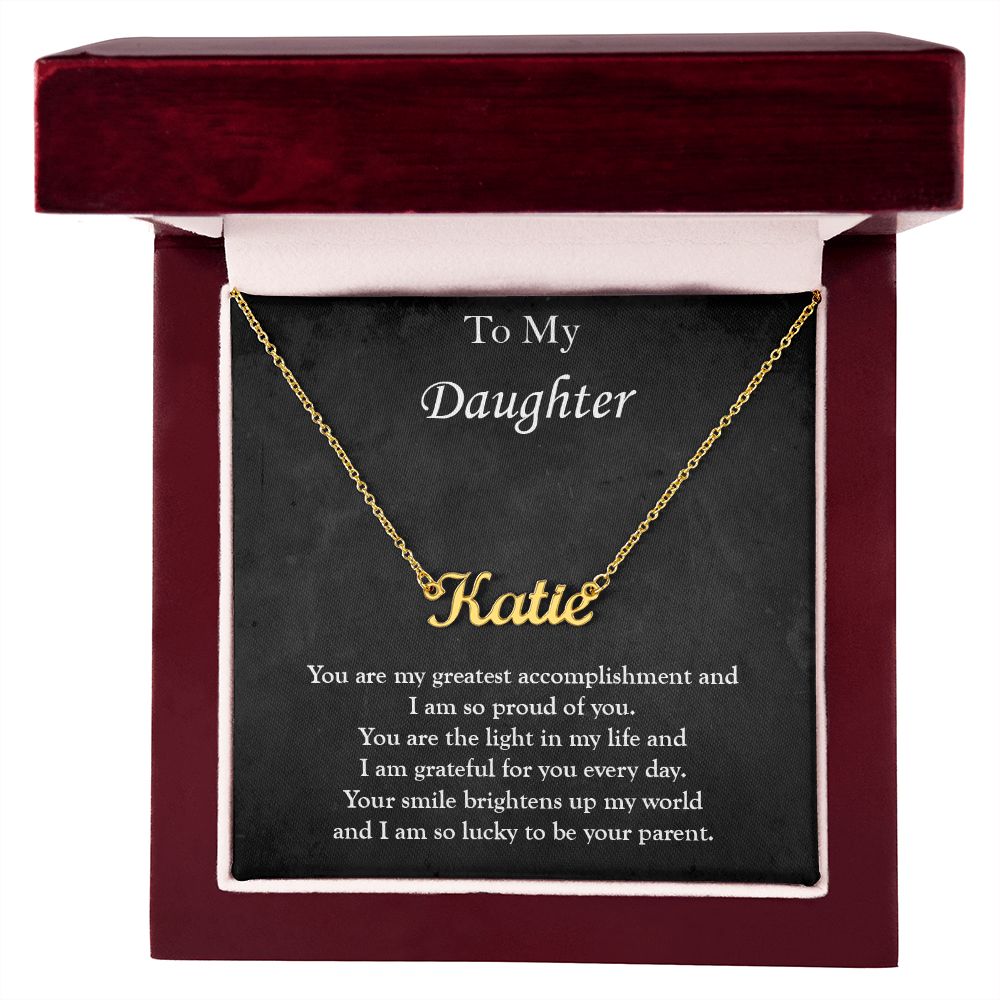 Custom Name Necklace for My Daughter