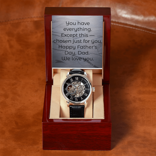 Openwork vs. Chronograph: Which Watch Fits Your Dad's Personality?