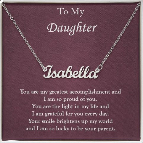 Celebrate Your Daughter's Uniqueness with a Custom Name Necklace