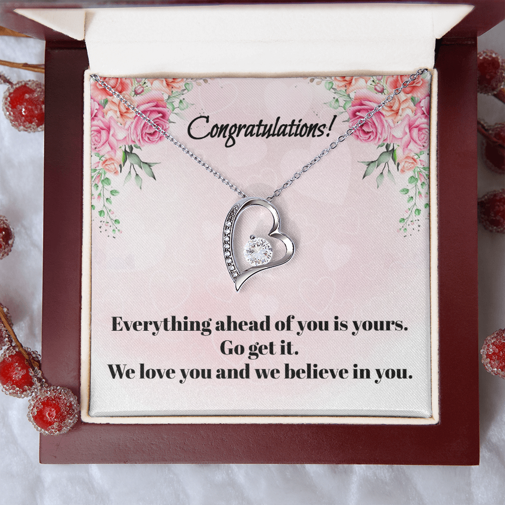 Congratulations on Your Graduation: Love Knot Necklace for Daughter or Granddaughter