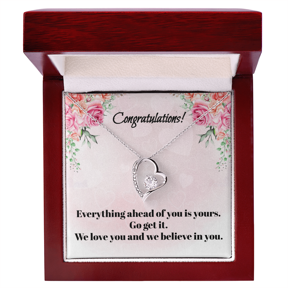 Congratulations on Your Graduation: Love Knot Necklace for Daughter or Granddaughter
