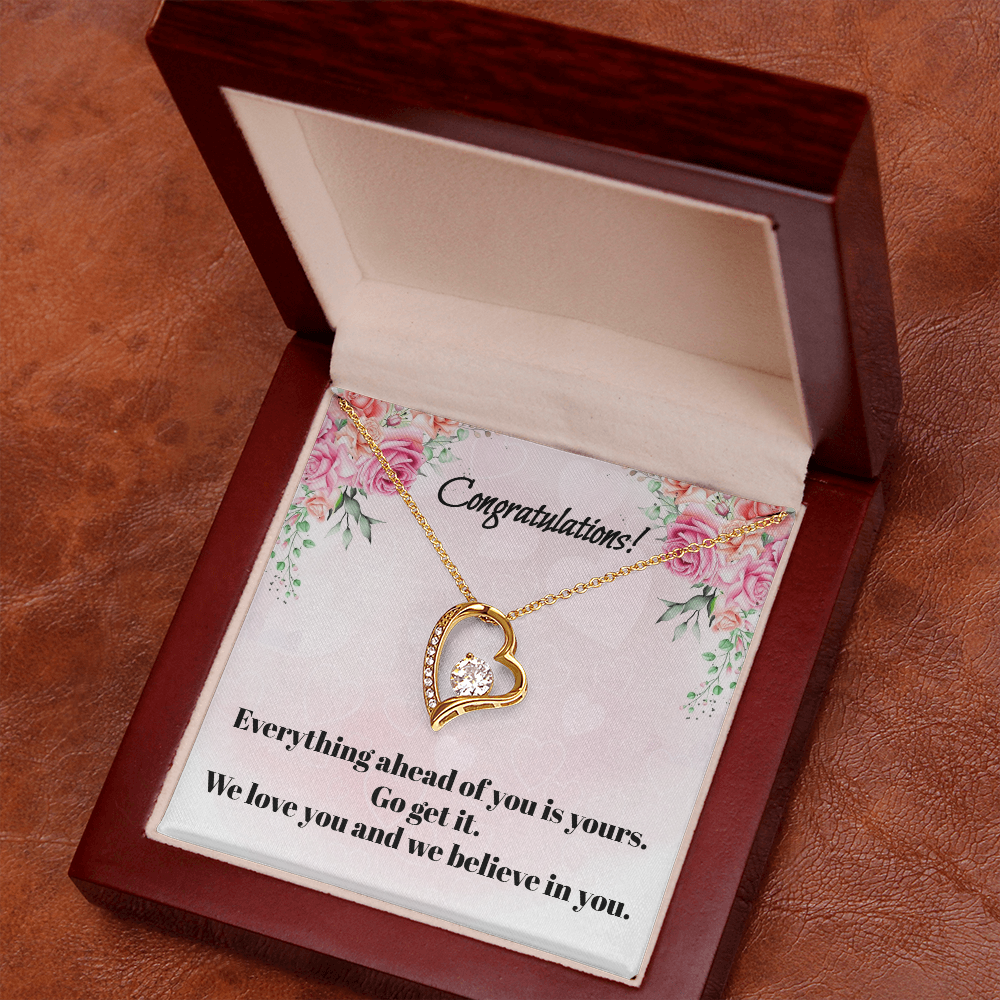 Congratulations on Your Graduation: Love Knot Necklace for Daughter or Granddaughter