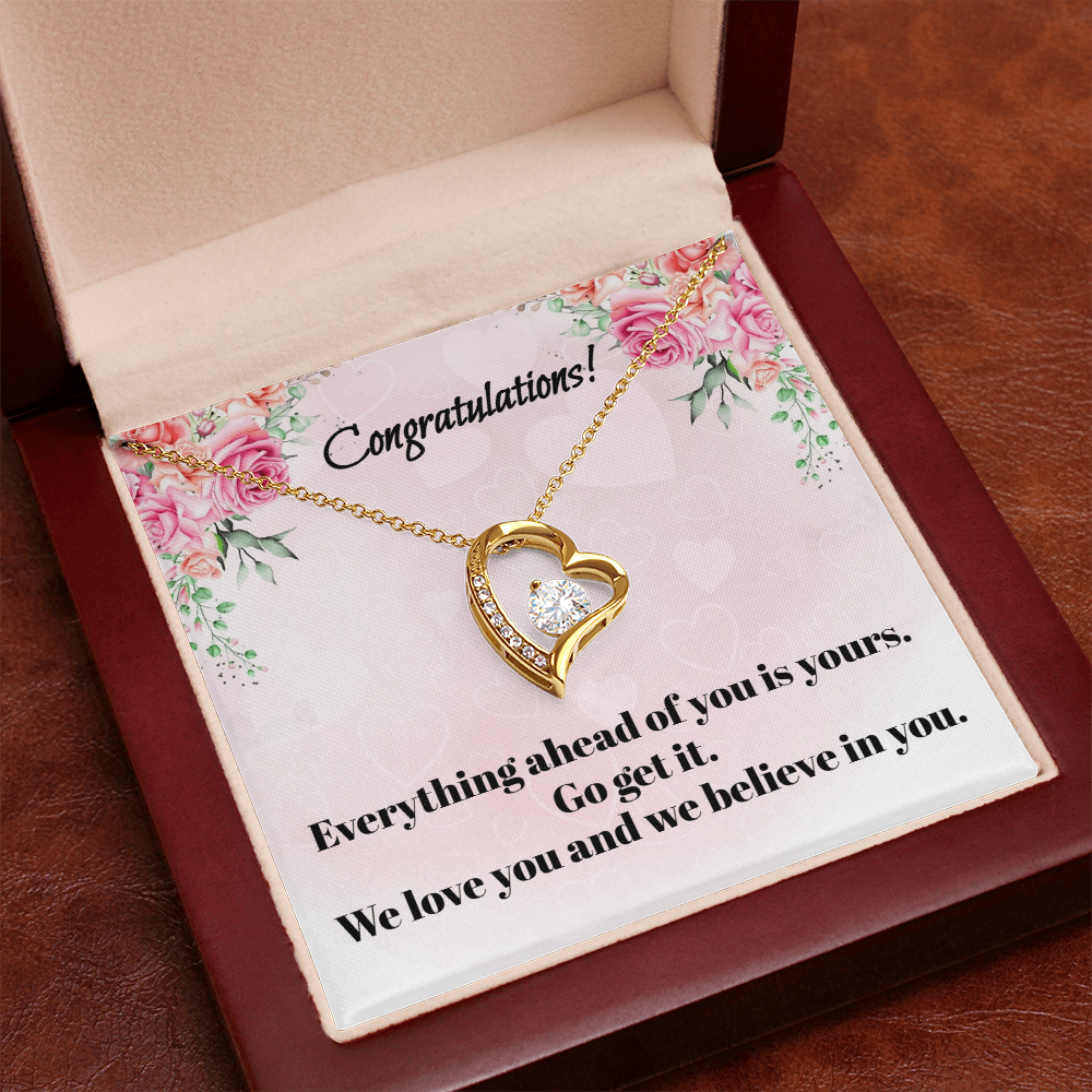 Congratulations on Your Graduation: Love Knot Necklace for Daughter or Granddaughter