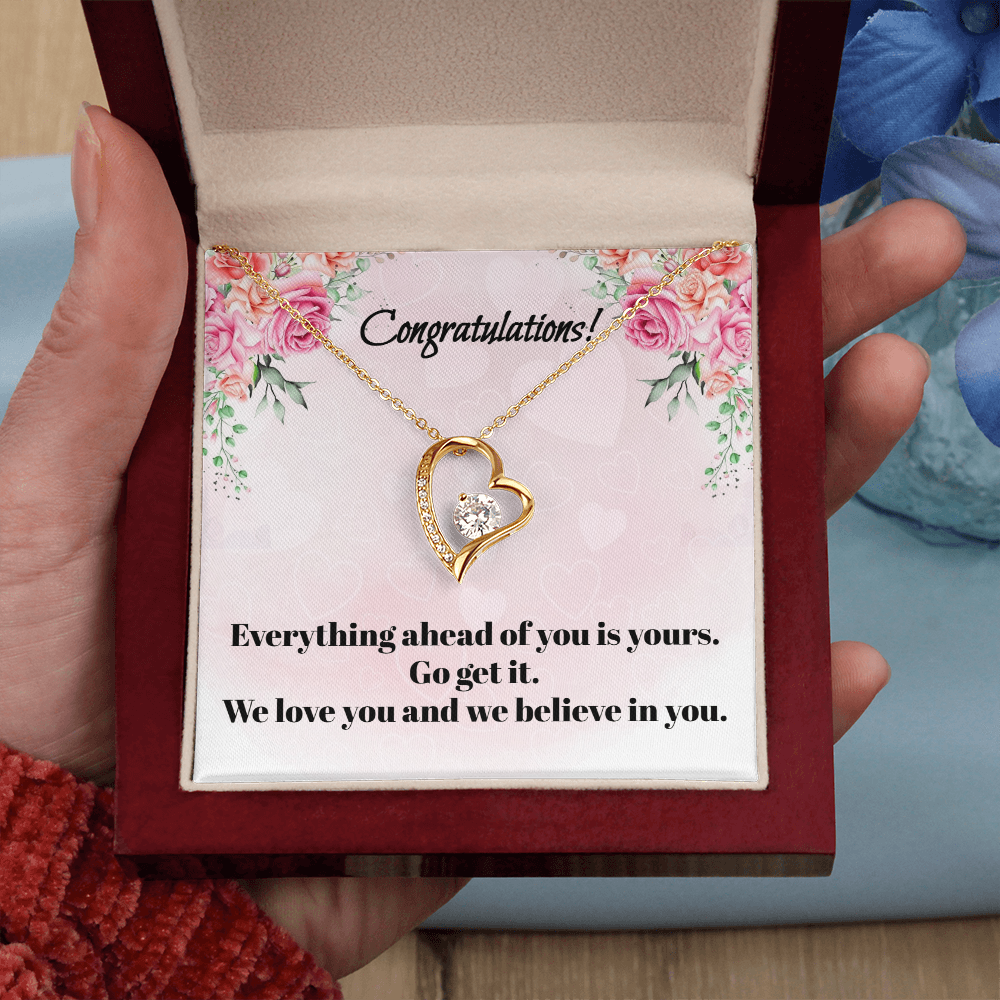 Congratulations on Your Graduation: Love Knot Necklace for Daughter or Granddaughter