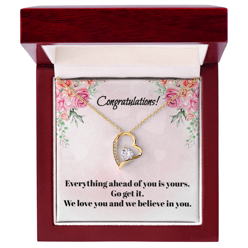 Congratulations on Your Graduation: Love Knot Necklace for Daughter or Granddaughter