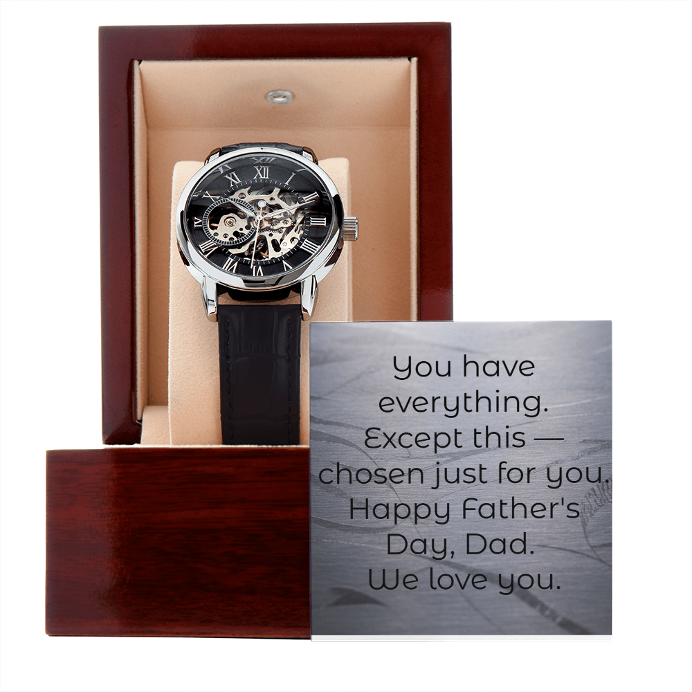 Mahogany luxury LED box automatic watch