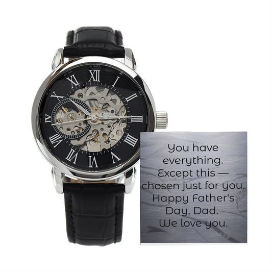Men's openwork skeleton watch — Father's Day gift for the dad who has everything