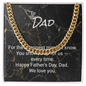 Cuban Link Chain for Dad — Father’s Day Gift from Kids or Family