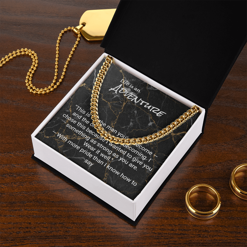 Cuban Link Chain for Son — Graduation, Birthday & Christmas Gift