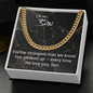 Cuban Chain Necklace for Son — Graduation, Birthday & Christmas Gift