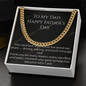 Cuban Link Chain Father's Day Necklace