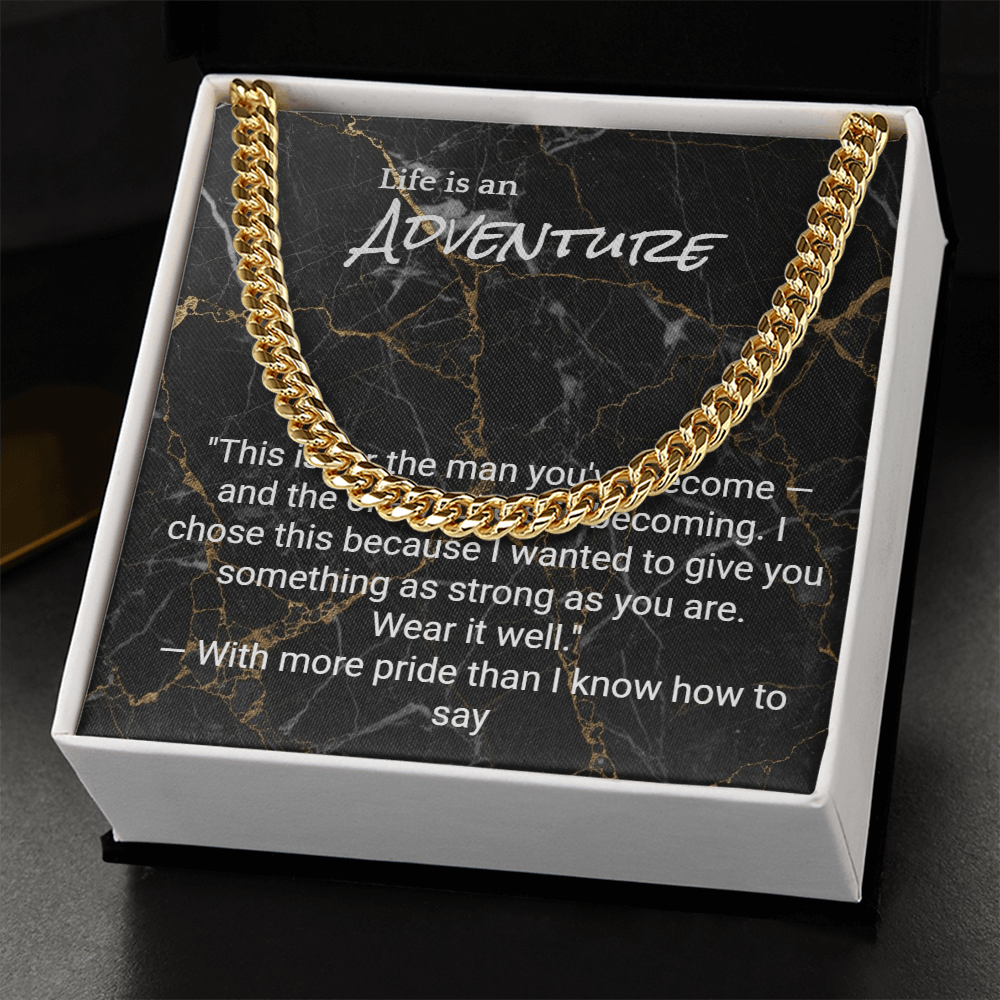 Cuban Link Chain for Son — Graduation, Birthday & Christmas Gift