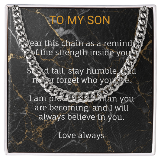 Cuban Link Chain for Son – Meaningful Gift from Mum or Dad