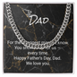 Cuban Link Chain for Dad — Father’s Day Gift from Kids or Family