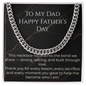 Cuban Link Chain Father's Day Necklace