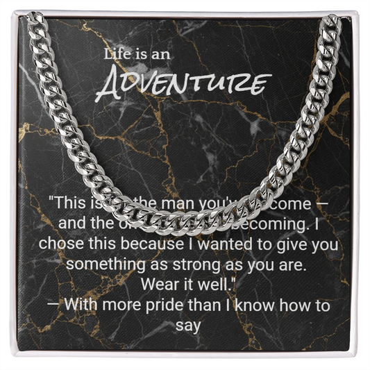 Cuban Link Chain for Son — Graduation, Birthday & Christmas Gift