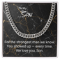 Cuban Chain Necklace for Son — Graduation, Birthday & Christmas Gift