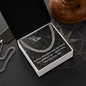Cuban Chain Necklace for Son — Graduation, Birthday & Christmas Gift