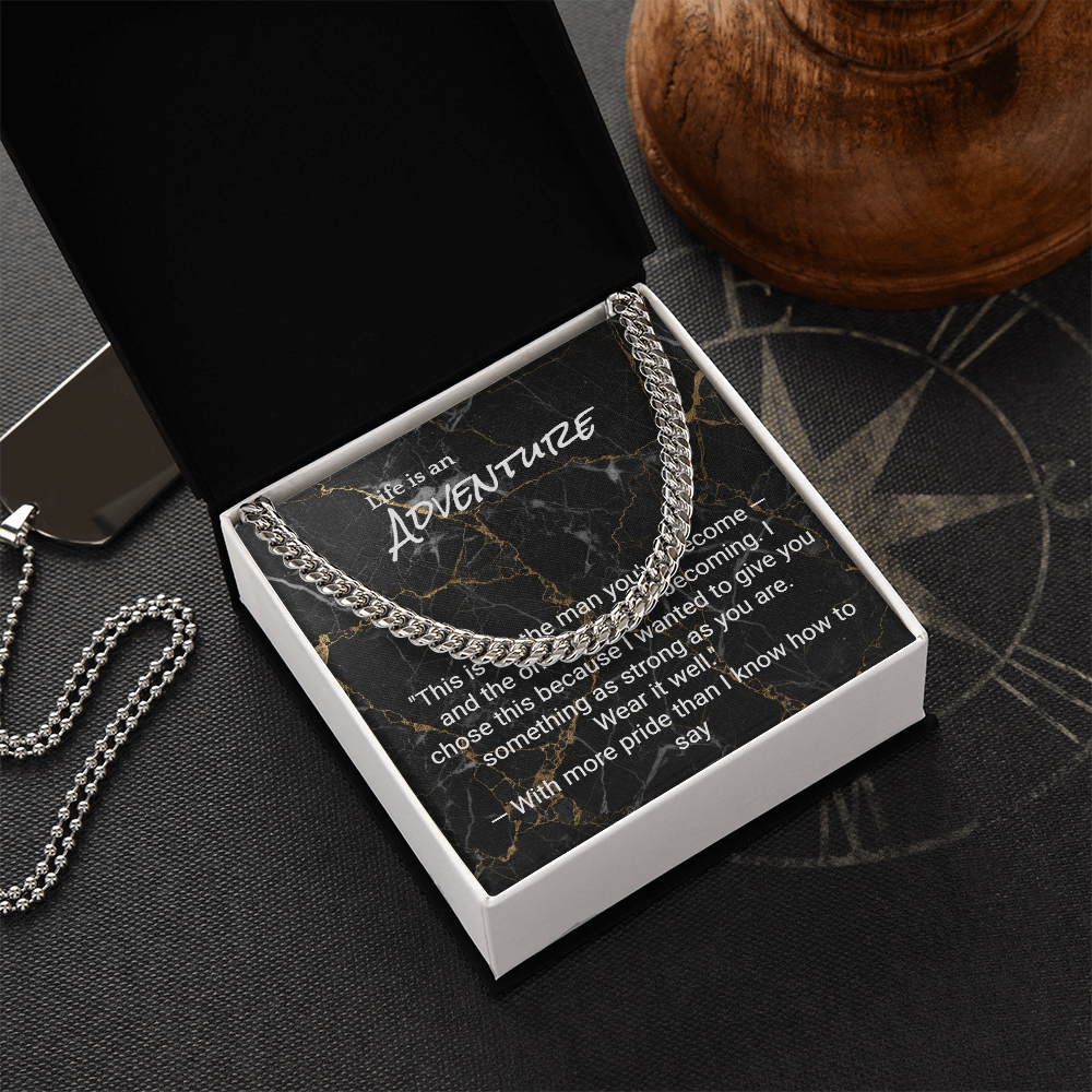 Cuban Link Chain for Son — Graduation, Birthday & Christmas Gift