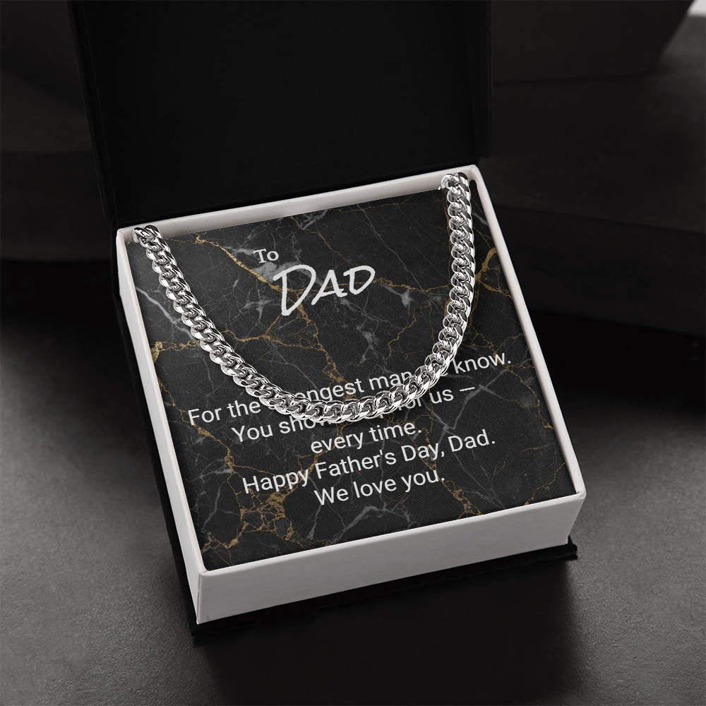 Cuban Link Chain for Dad — Milestone Birthday Gift