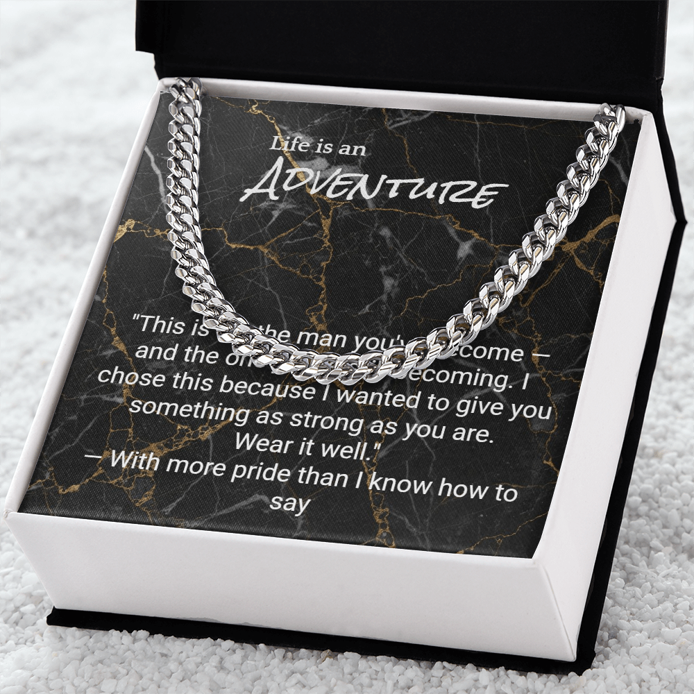 Cuban Link Chain for Son — Graduation, Birthday & Christmas Gift