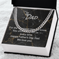 Cuban Link Chain for Dad — Father’s Day Gift from Kids or Family