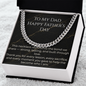Cuban Link Chain Father's Day Necklace