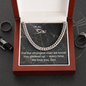 Cuban Chain Necklace for Son — Graduation, Birthday & Christmas Gift