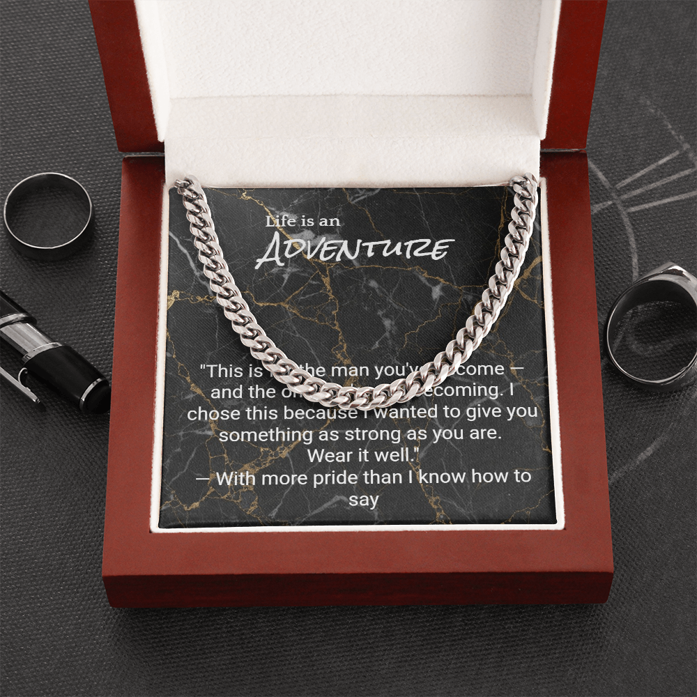 Cuban Link Chain for Son — Graduation, Birthday & Christmas Gift