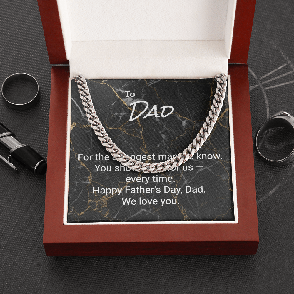 Cuban Link Chain for Dad — Milestone Birthday Gift