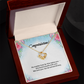 Congratulations: Love Knot Necklace for Daughter or Granddaughter