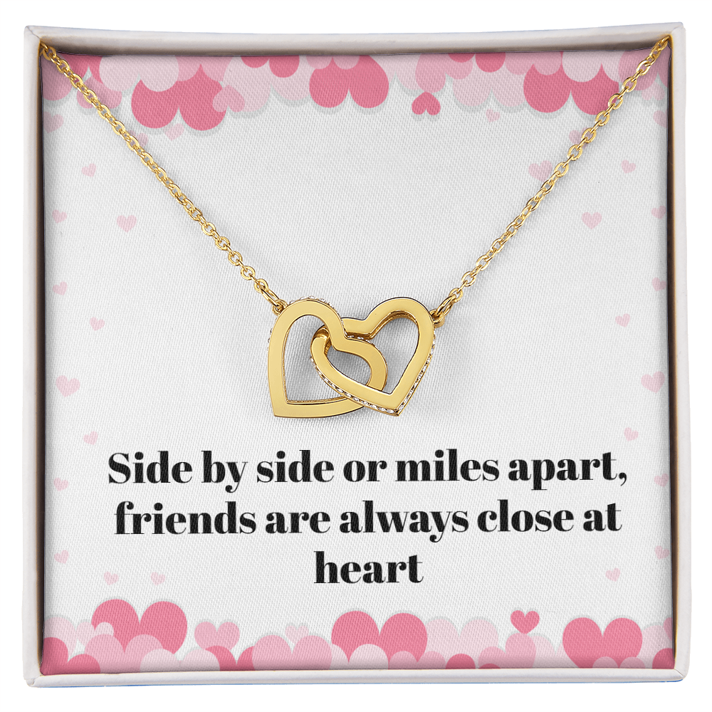 Miles Apart Friendship Necklace – Long Distance Best Friend Gift