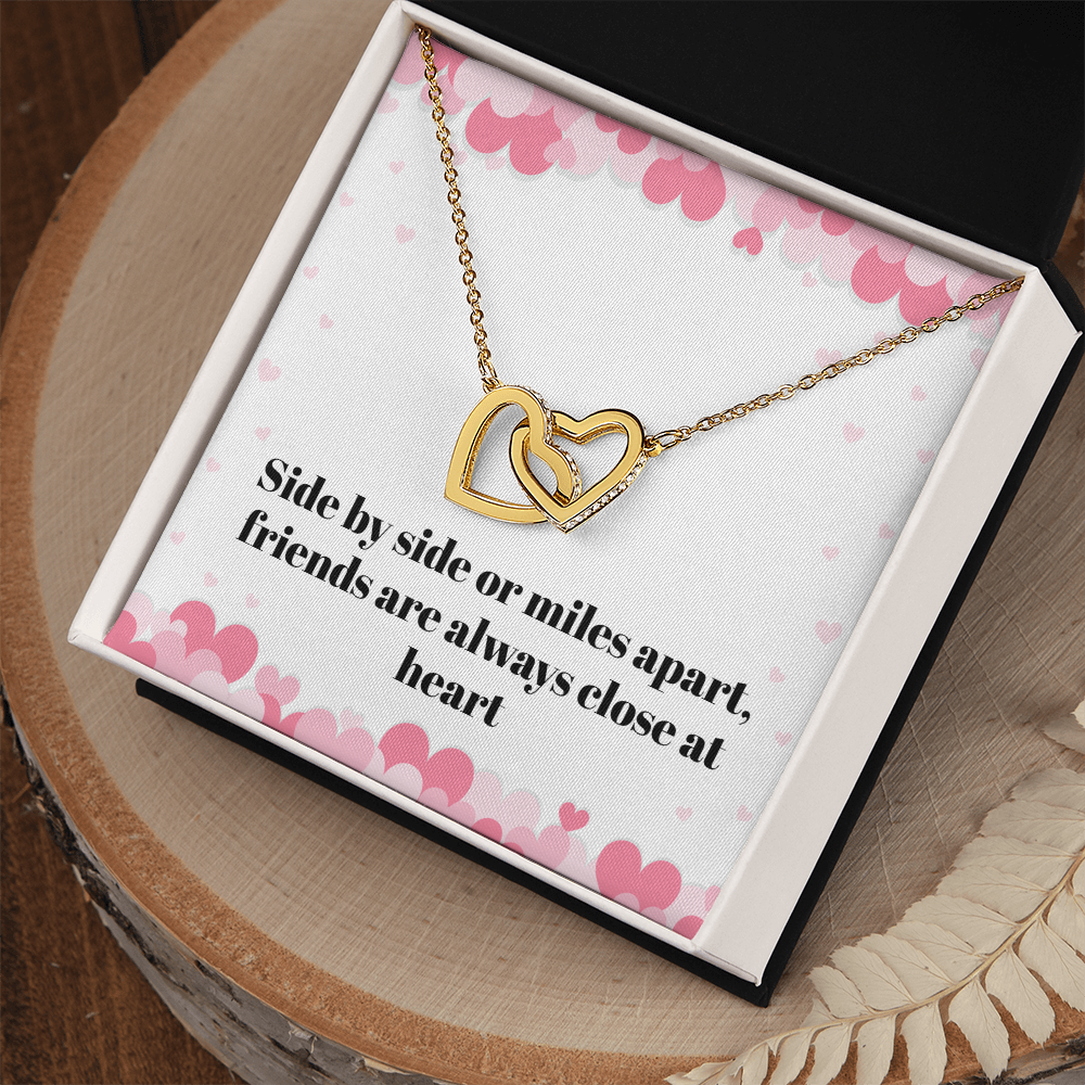 Miles Apart Friendship Necklace – Long Distance Best Friend Gift