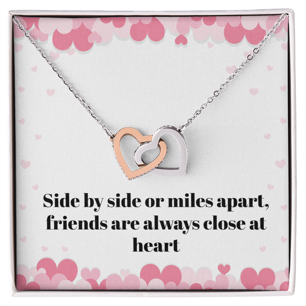 Miles Apart Friendship Necklace – Long Distance Best Friend Gift