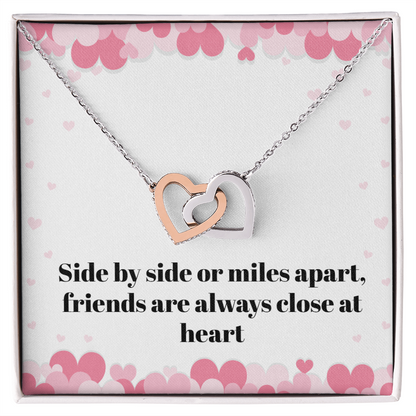 Miles Apart Friendship Necklace – Long Distance Best Friend Gift