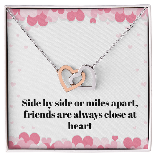 Miles Apart Friendship Necklace – Long Distance Best Friend Gift