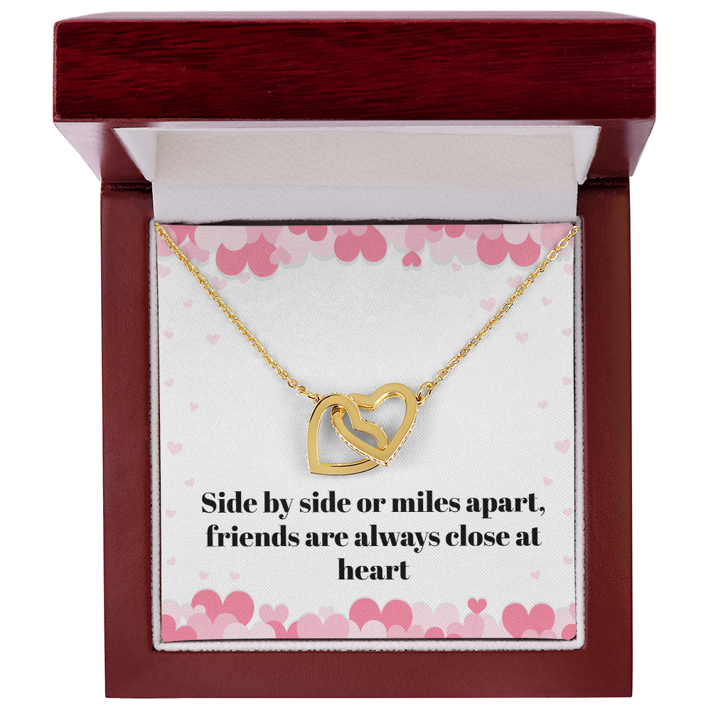 Miles Apart Friendship Necklace – Long Distance Best Friend Gift