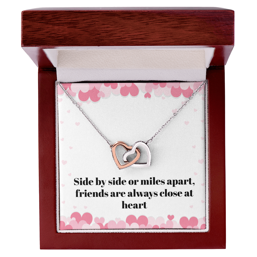 Miles Apart Friendship Necklace – Long Distance Best Friend Gift