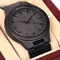 Wooden watch unique grain detail Father's Day