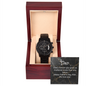 Black Chronograph Watch for Dad — Father’s Day Gift He’ll Use Every Day