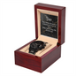 Black Chronograph Watch for Dad — Father’s Day Gift He’ll Use Every Day