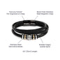 Men’s Love You Forever Bracelet for Son — Emotional Gift from Mom or Grandparents